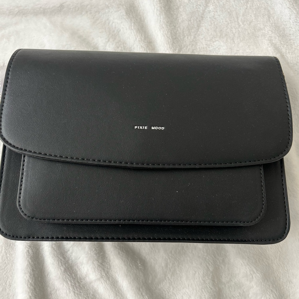 Pixie Mood Elegant Black Clutch